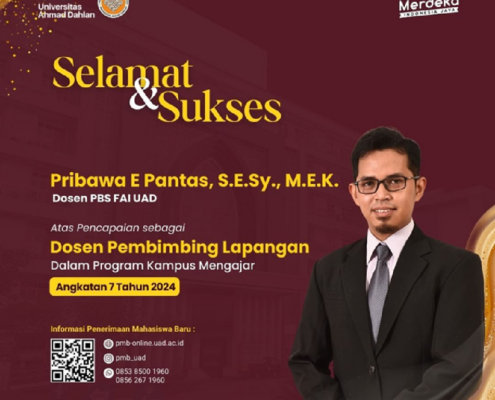 Pribawa E Pantas, S.E.Sy., M.E.K., Dosen Perbankan Syariah UAD