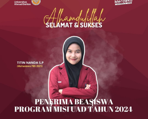 Titin Nanda Syah Putri, Mahasiswi PBS UAD