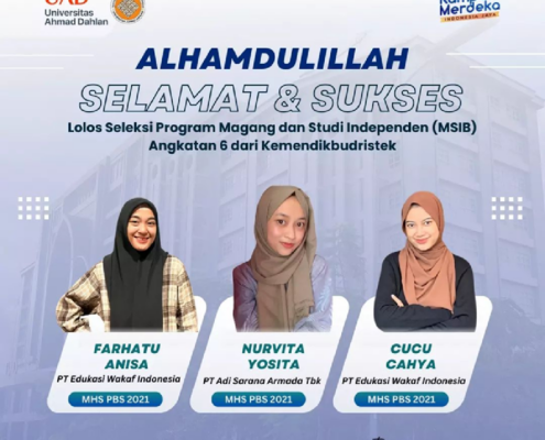 Farhatu Anisa, Nurvita Yosita, dan Cahya, Mahasiswi Perbankan Syariah UAD